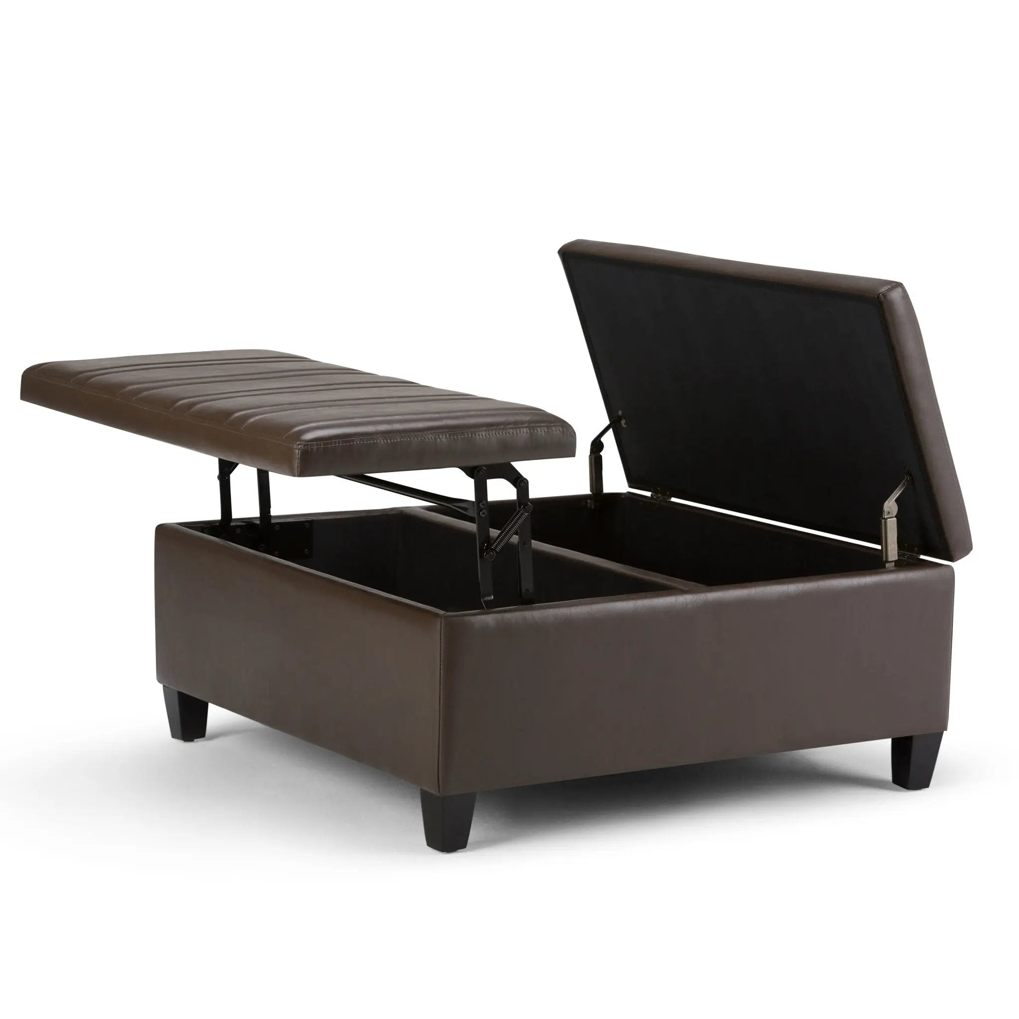 Ellis - Coffee Table Storage Ottoman Contemporary Design by Unique Piece Furniture