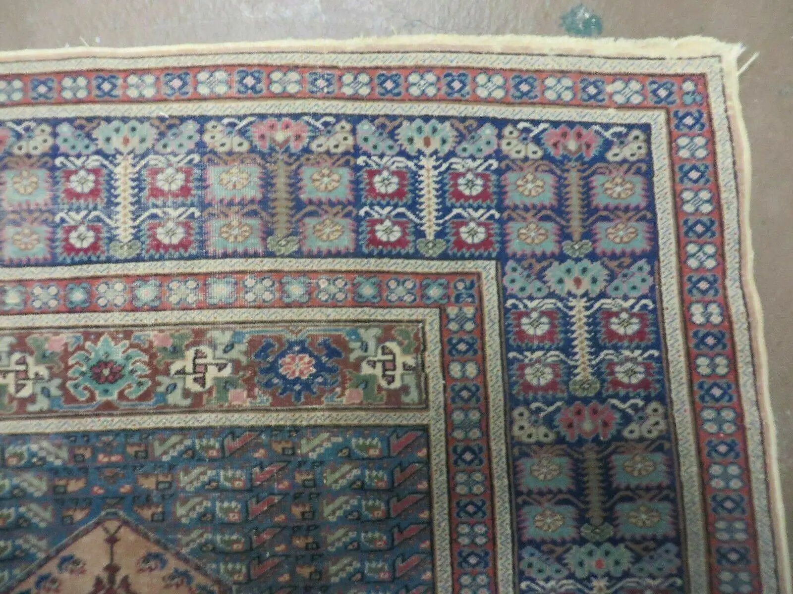 4' X 6' Antique Handmade Turkish Mehrab Prayer Wool Rug Lantern Beautiful by Jewel Rugs