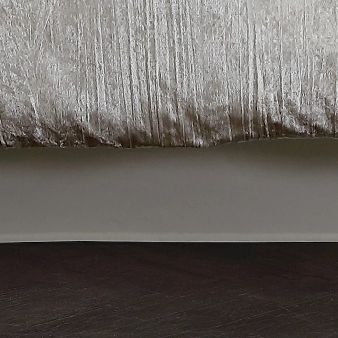 Turin 7 Piece White Crinkle Velvet Queen Comforter Ensemble by HouseOfZazla