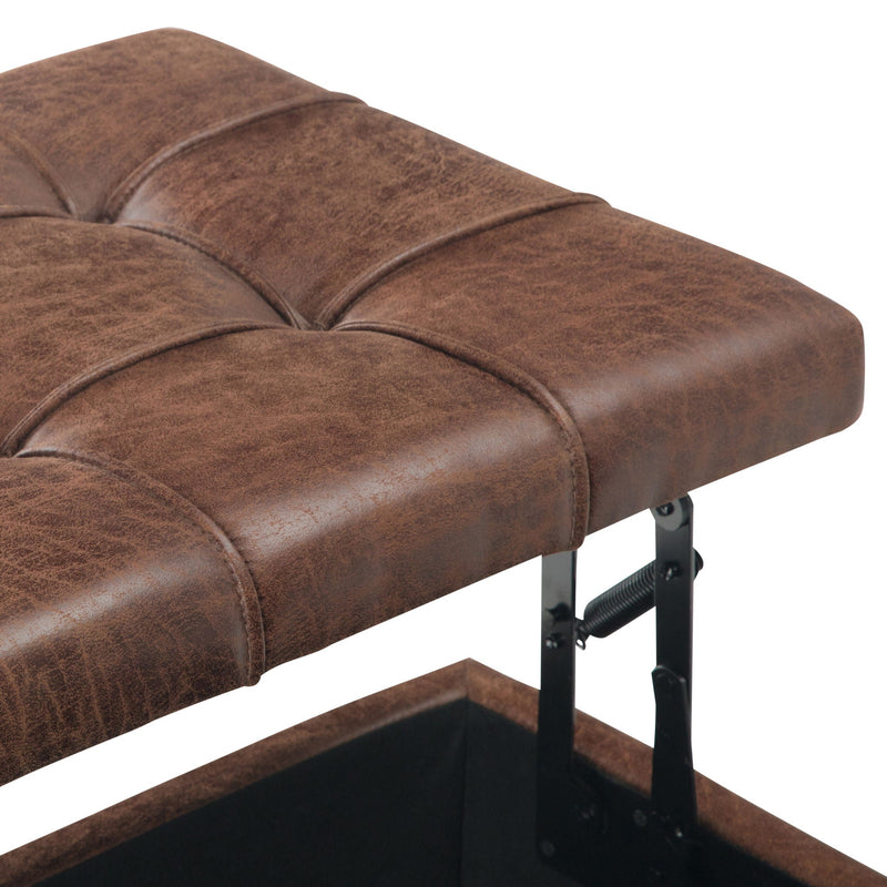 Harrison - Upholstered Coffee Table Storage Ottoman by HouseOfZazla