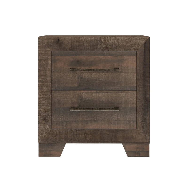 Plinz - 2 Drawer Nightstand - Brown by Unique Piece Furniture