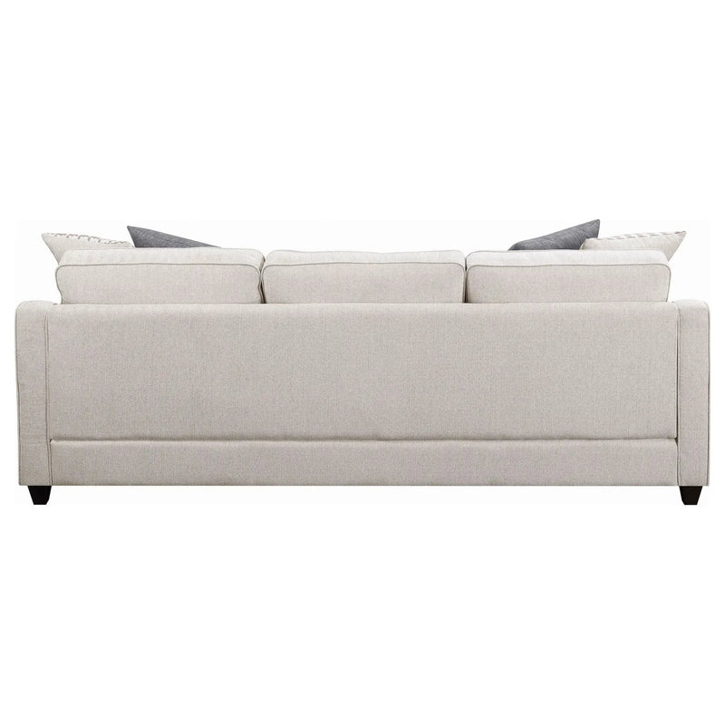 Mcloughlin Upholstered Sloped Arm Sectional Sofa Platinum by Unique Piece Furniture