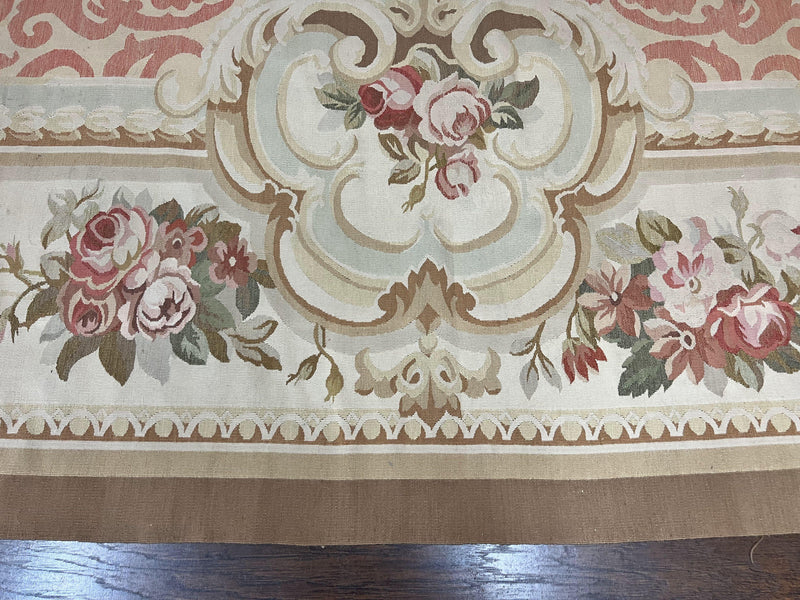 Aubusson Rug 10x14, Wool Handmade Vintage Carpet, Elegant French European Design Rug, Large Room Sized Aubusson Rug, Stark Carpet by Jewel Rugs