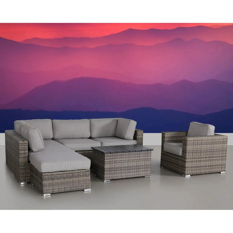 Stylish Entertainment Sectional Set, Outdoor Living by Unique Piece Furniture