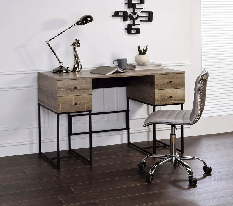 Desirre - Wirting Desk With USB Port - Oak by Unique Piece Furniture