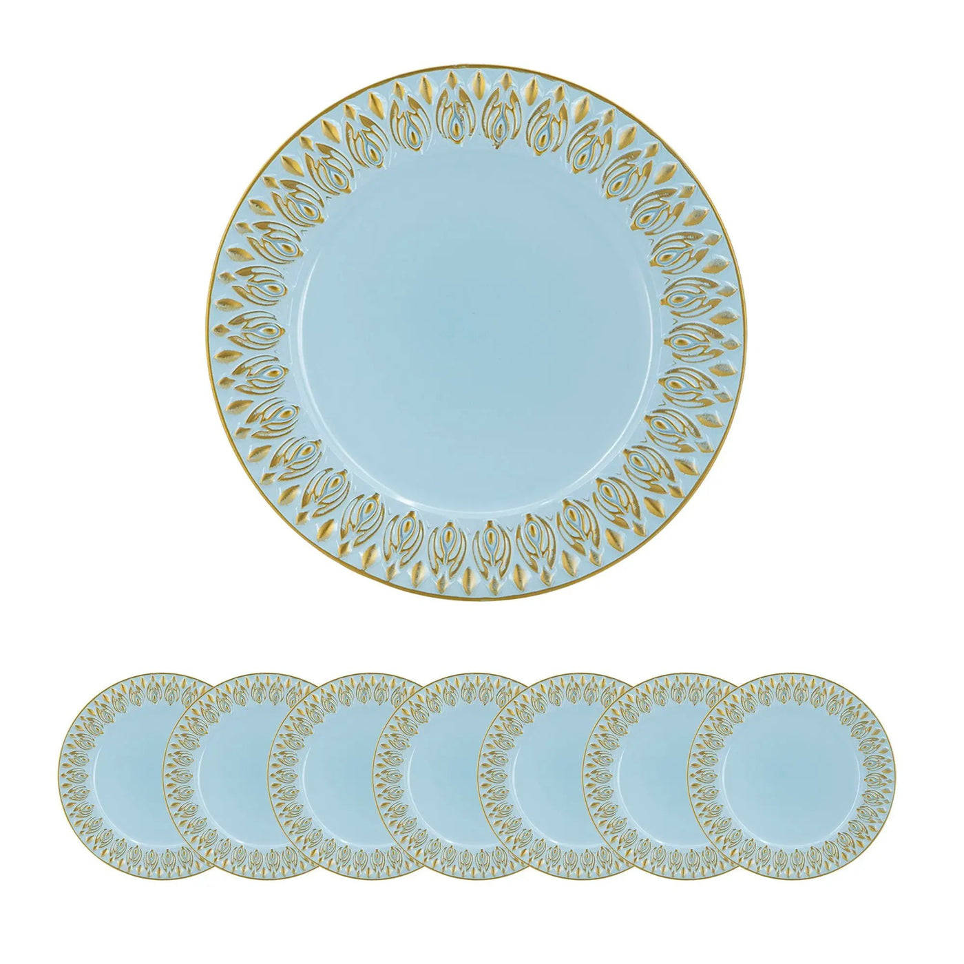 Elegant Plastic Charger Plate (Set of 8) by Unique Piece Furniture