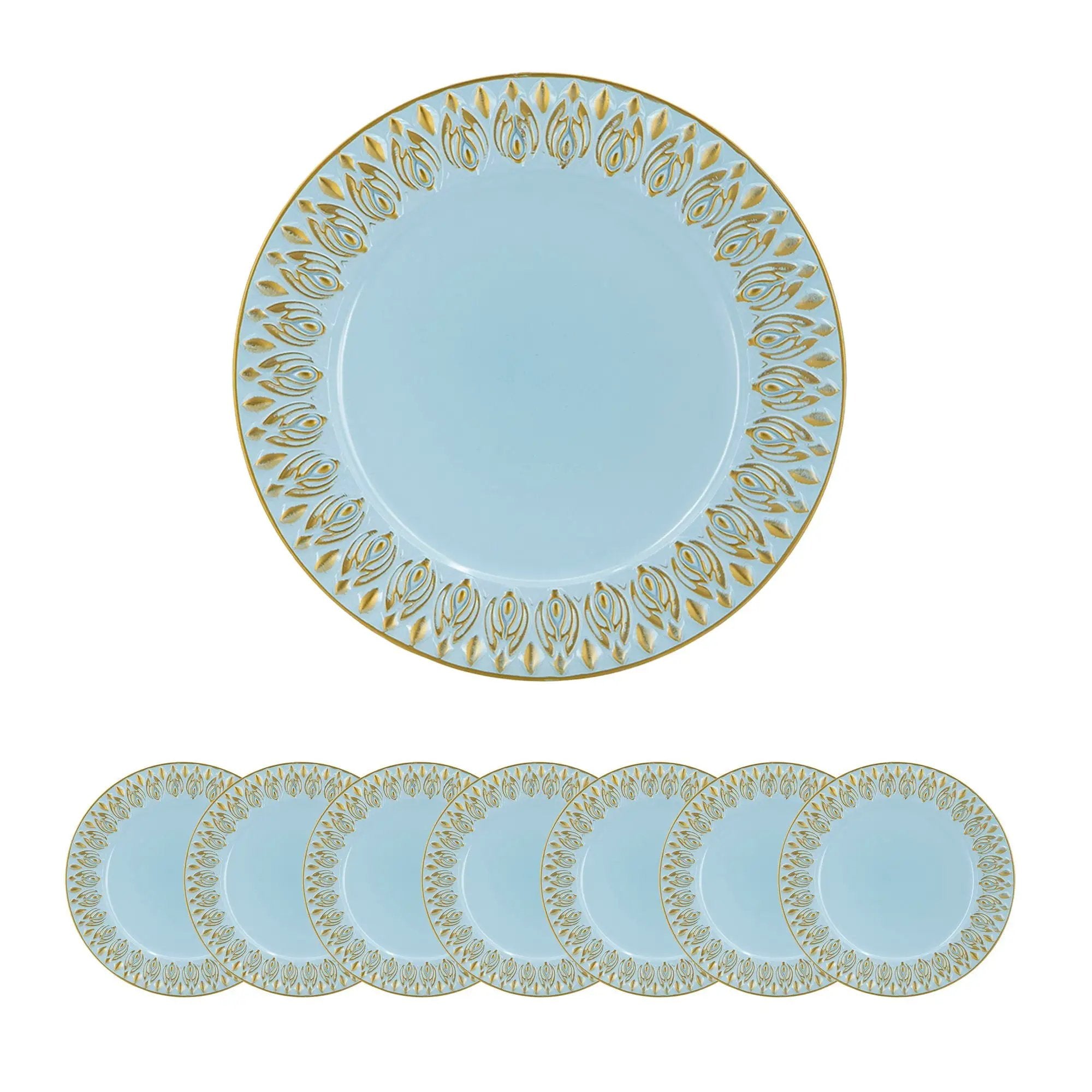 Elegant Plastic Charger Plate (Set of 8) by Unique Piece Furniture