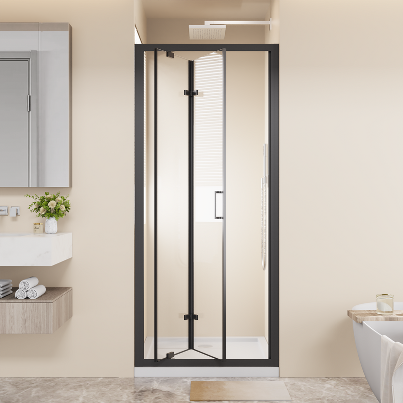 Framed Bi-fold Pivot Shower Door 32"x72" by HouseOfZazla