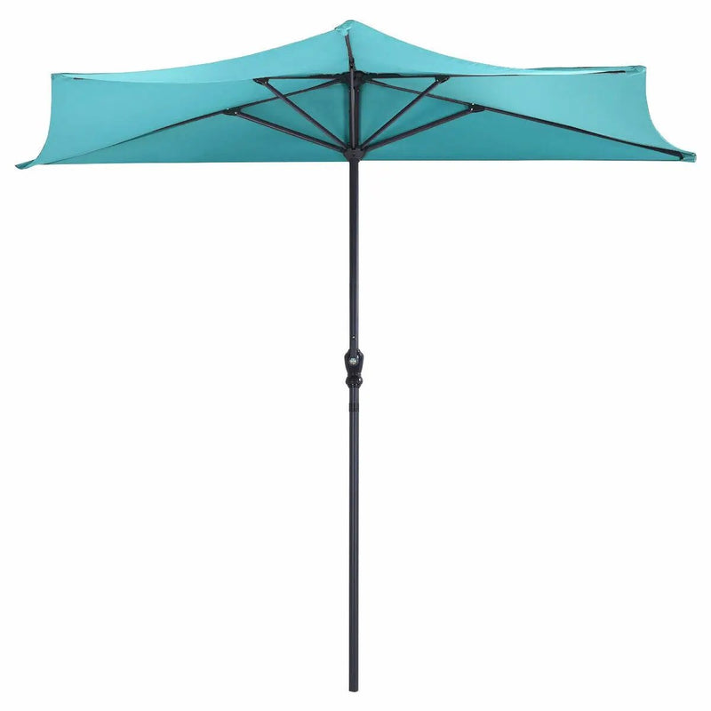9Ft Patio Bistro Half Round Umbrella by DirectDeals