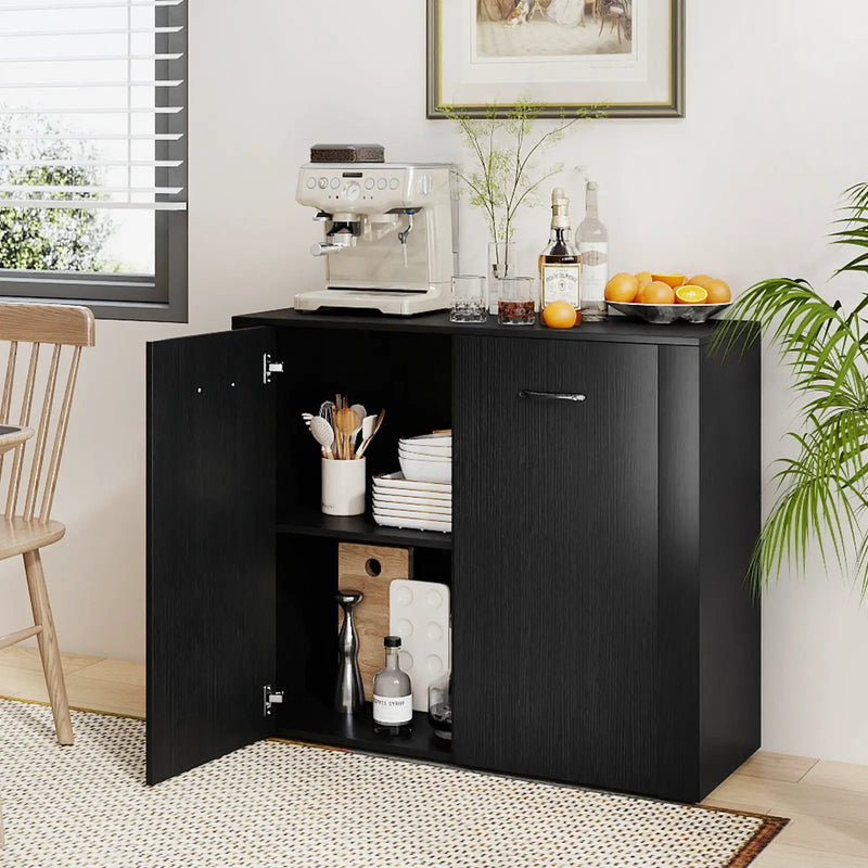 38" Buffet Modern Sideboard Cabinet with Storage by DirectDeals