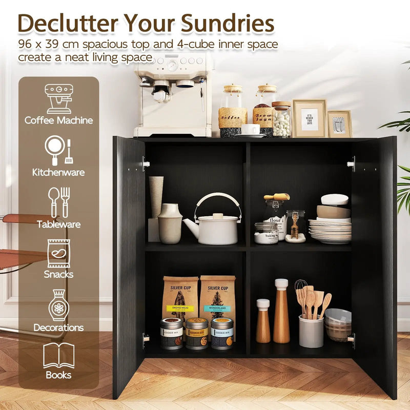 38" Buffet Modern Sideboard Cabinet with Storage by DirectDeals