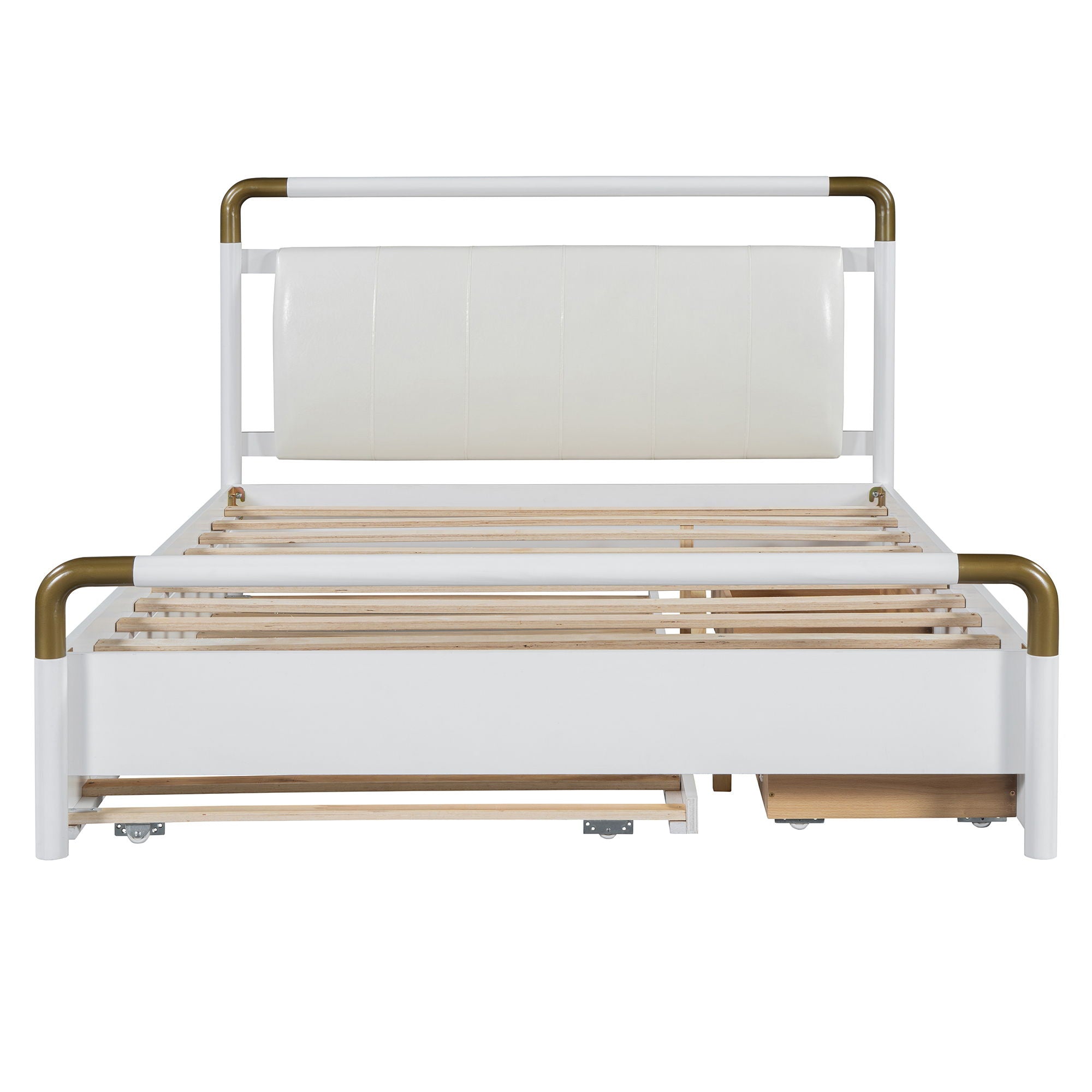 Storage Platform Bed, With 2 Big Drawers, Trundle by HouseOfZazla