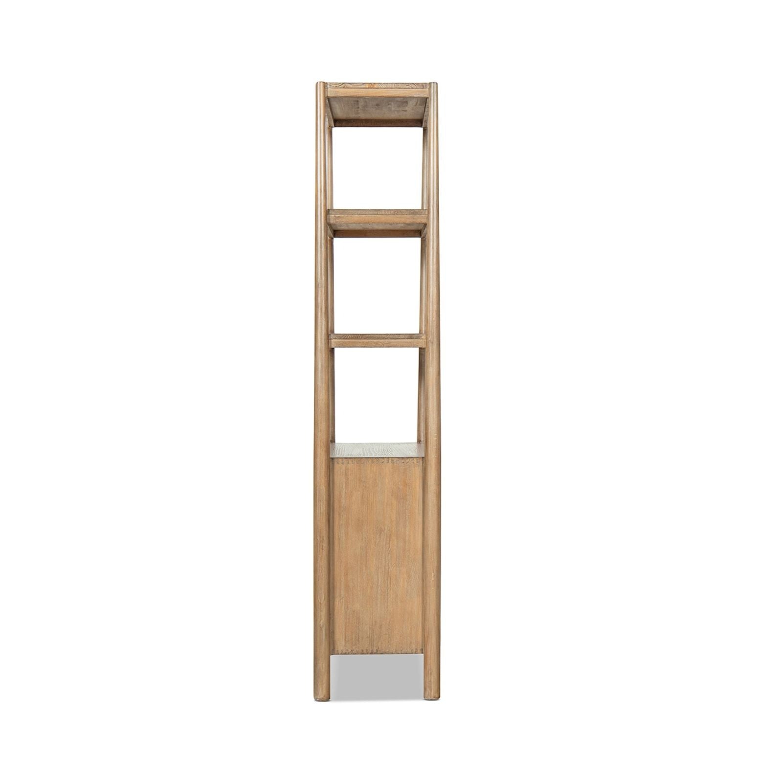 Nolan - Bookcase With Lower Cabinet - Natural by HouseOfZazla