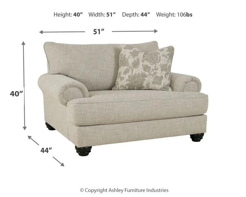 Asanti - Chair and a Half - Fog by Unique Piece Furniture