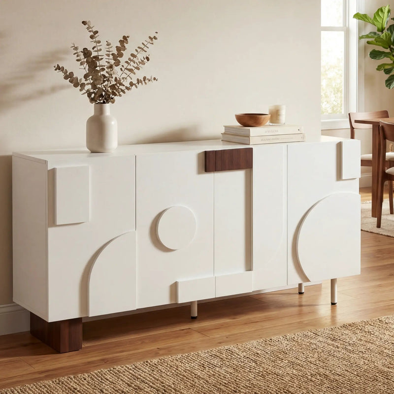 Modern White Sideboard by HouseOfZazla