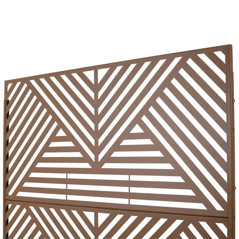 Freestanding Outdoor & Indoor Freestanding Metal Privacy Screen by Unique Piece Furniture