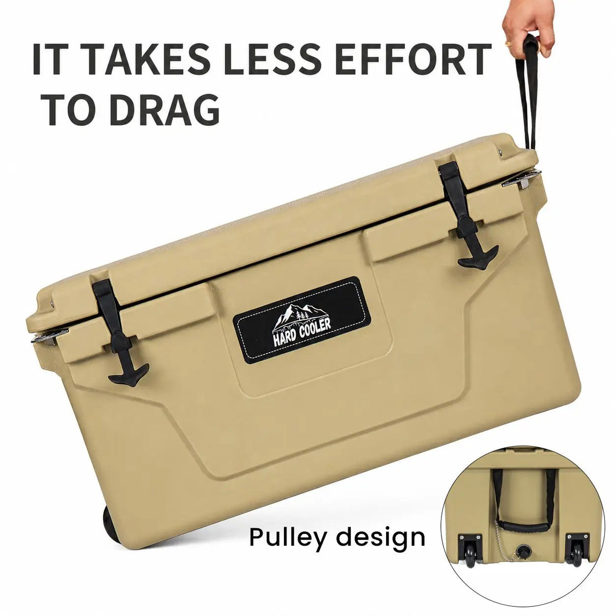 Khaki Color Ice Cooler Box 65QT by HouseOfZazla