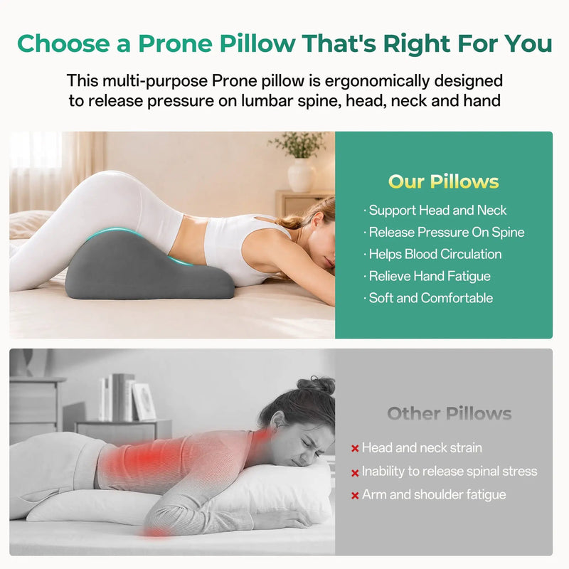 27° Ergonomic Memory Foam Support Pillow for Couples by HouseOfZazla
