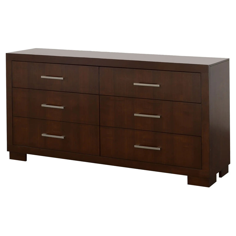 Jessica 6-drawer Dresser Cappuccino by Unique Piece Furniture