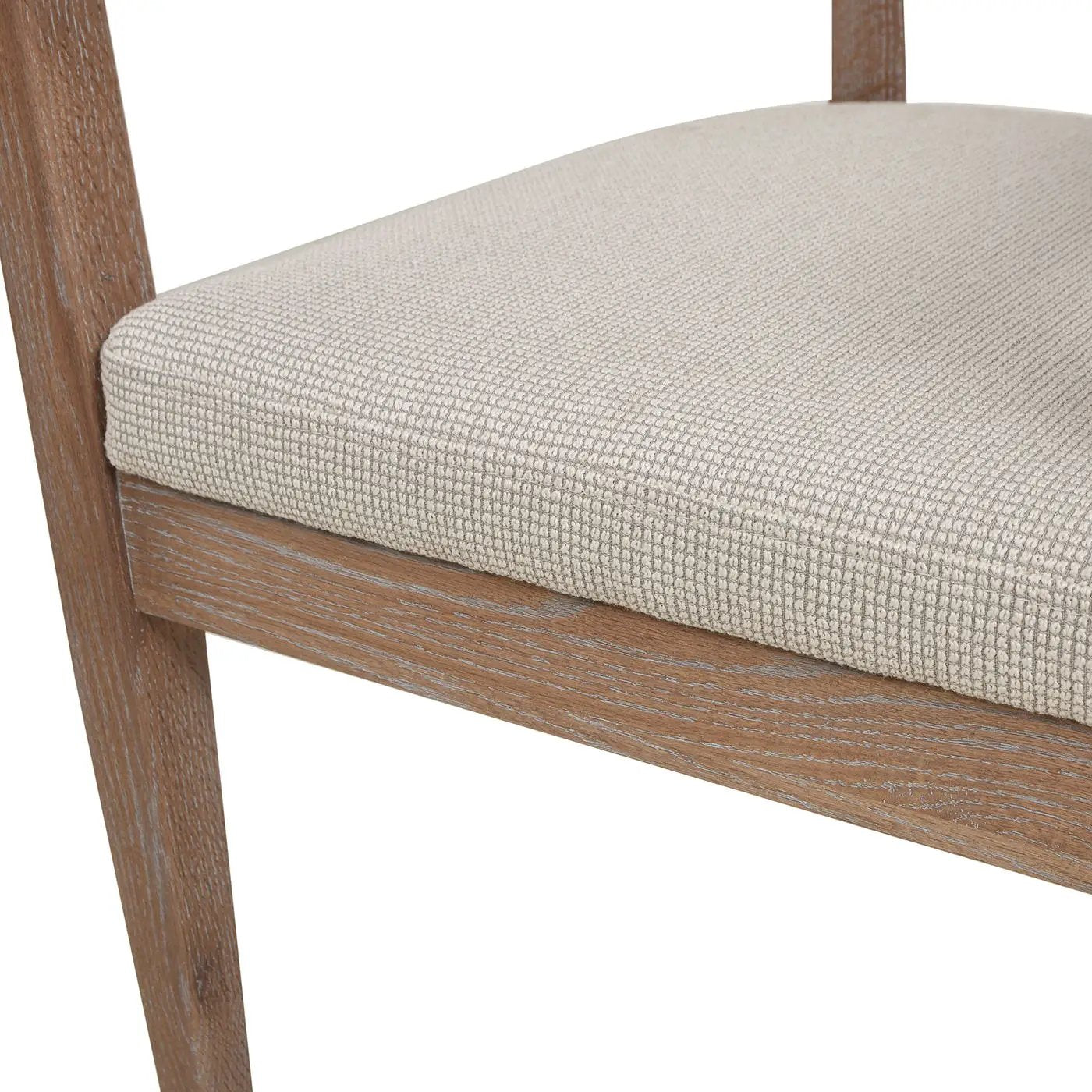 Americana - Mid-Century Modern Cane Back Dining Chair Textured Weave - Taupe Beige by Unique Piece Furniture