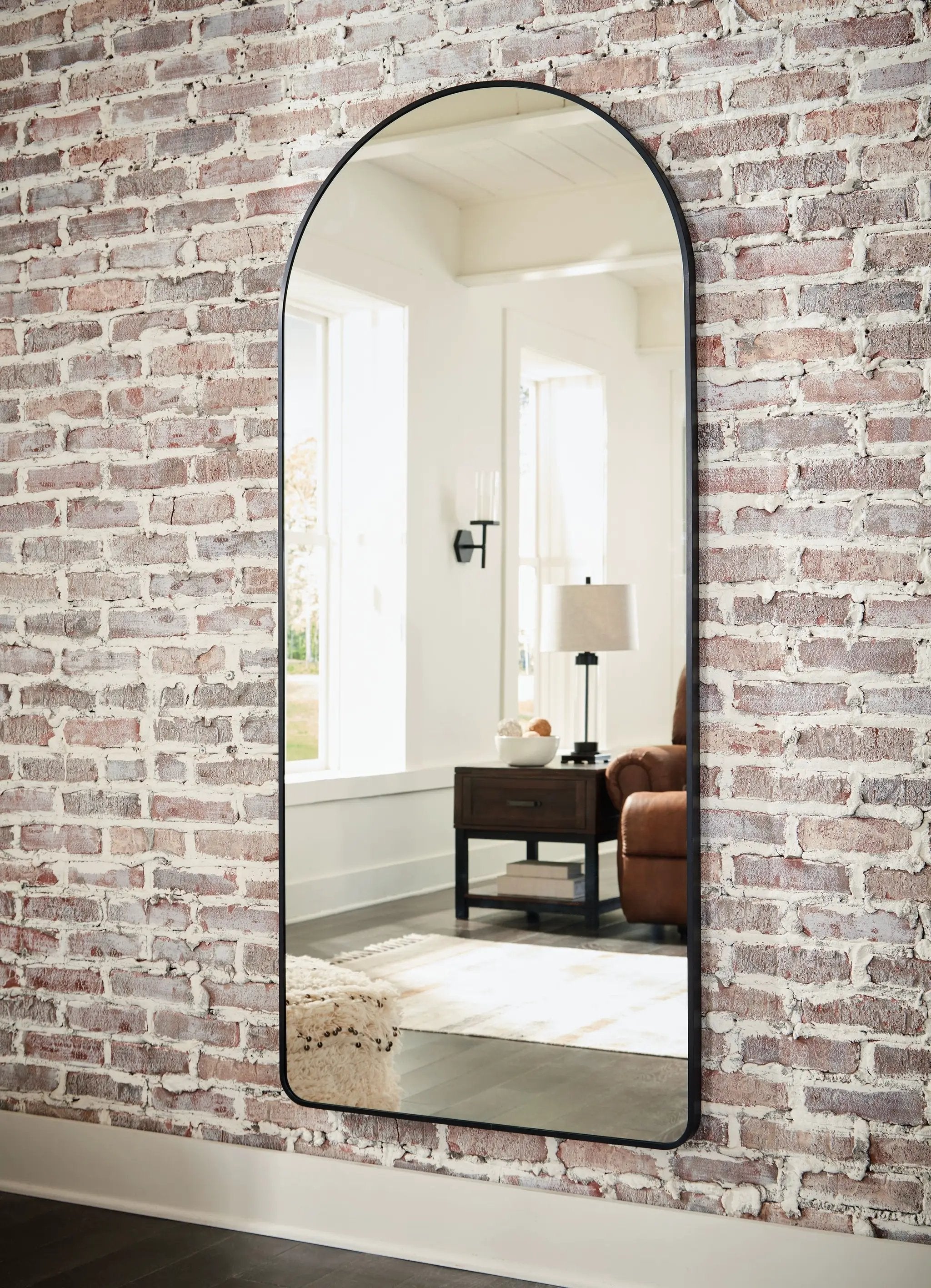 Sethall - Floor Mirror - Black by Unique Piece Furniture
