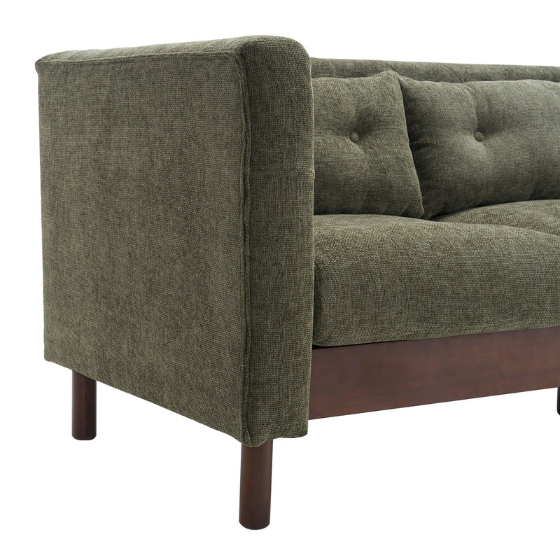 Upholstered Sofa Modern 3 Seater Sofa Couch With Tufted Design For Living Room by HouseOfZazla
