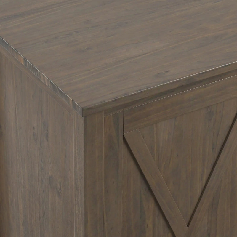 Ela - Sideboard With Wine Storage - Smoky Brown by Unique Piece Furniture