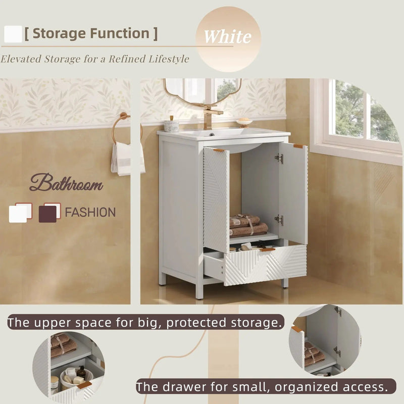 Modern Bathroom Vanity With Sink Combo by HouseOfZazla