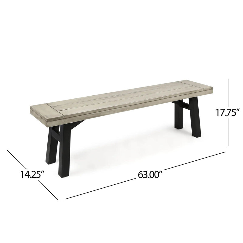 Bettina - Bench - Gray by HouseOfZazla