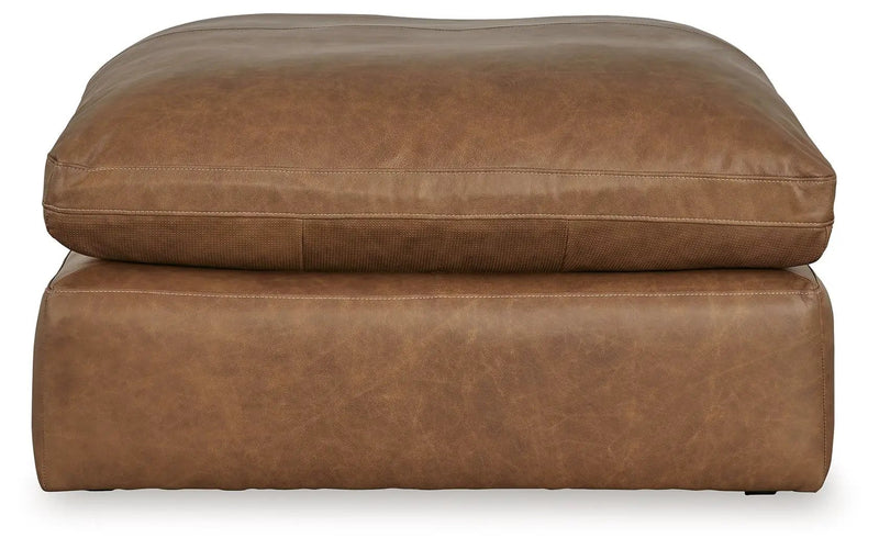 Emilia - 3 Pc. - 2-Piece Sectional Loveseat, Ottoman - Caramel by Unique Piece Furniture