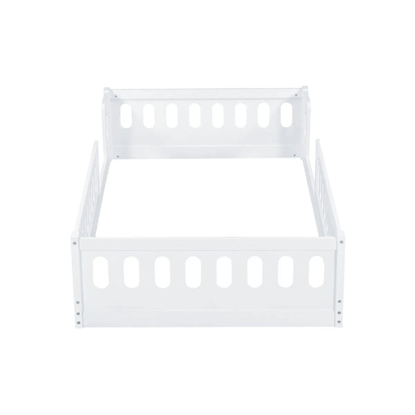 Platform Bed With Guardrail