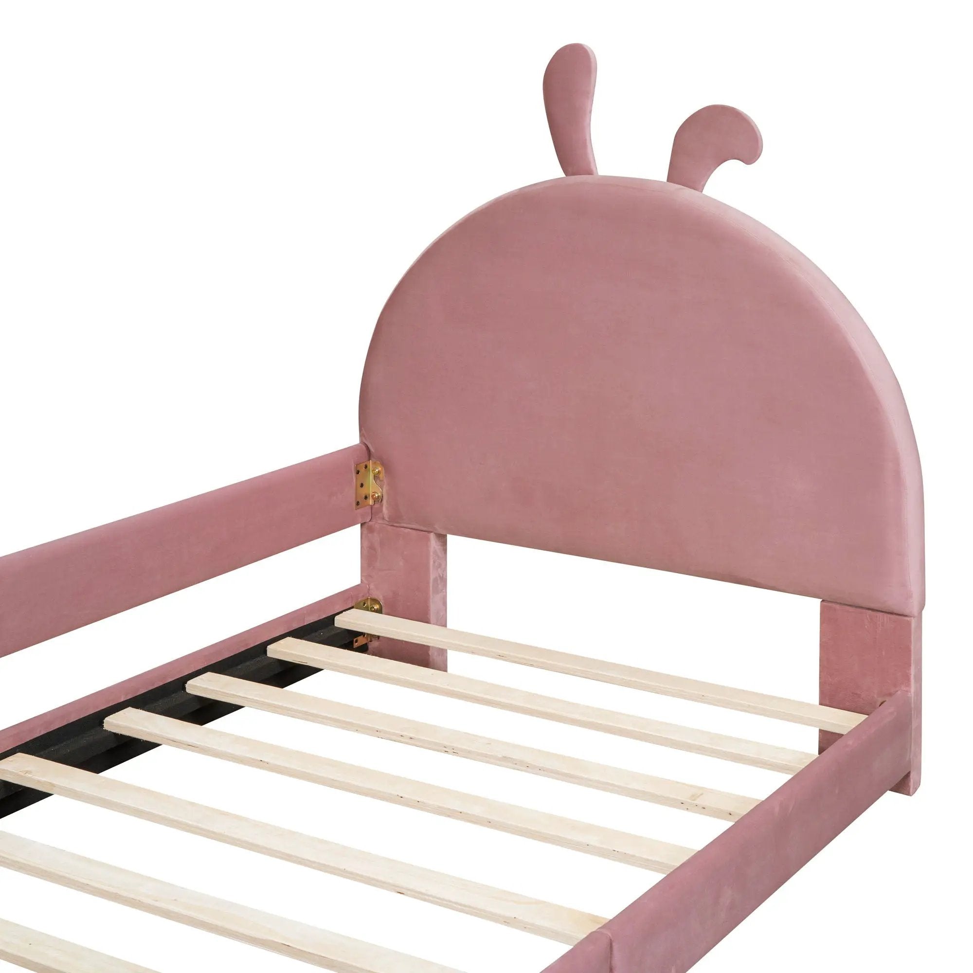 Upholstered Daybed With Rabbit Ear Shaped Headboard by HouseOfZazla