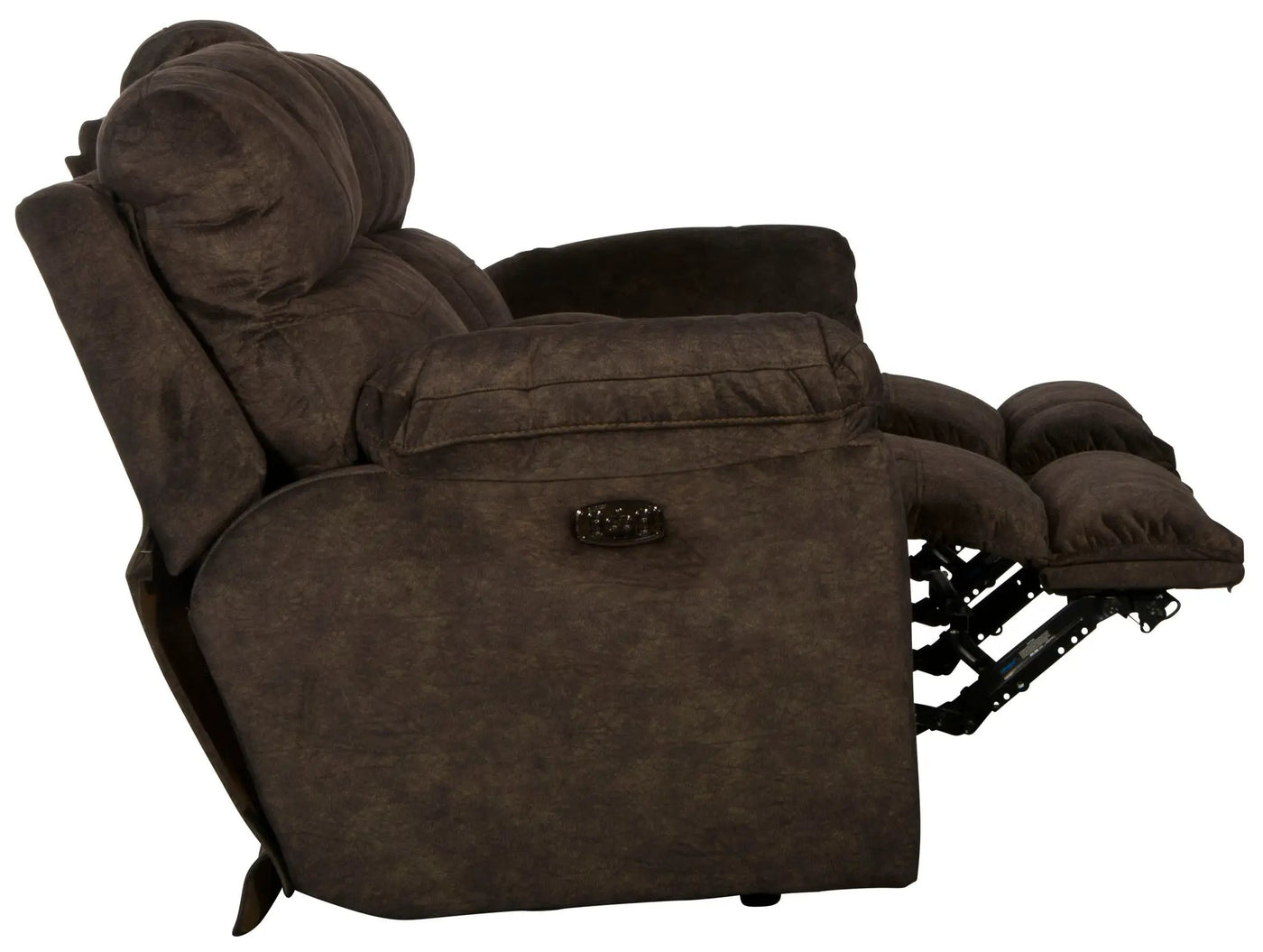 Sedona - Power Hdrst With Lumbar Lay Flat Reclining Console Loveseat With Storage & Cupholders by Unique Piece Furniture