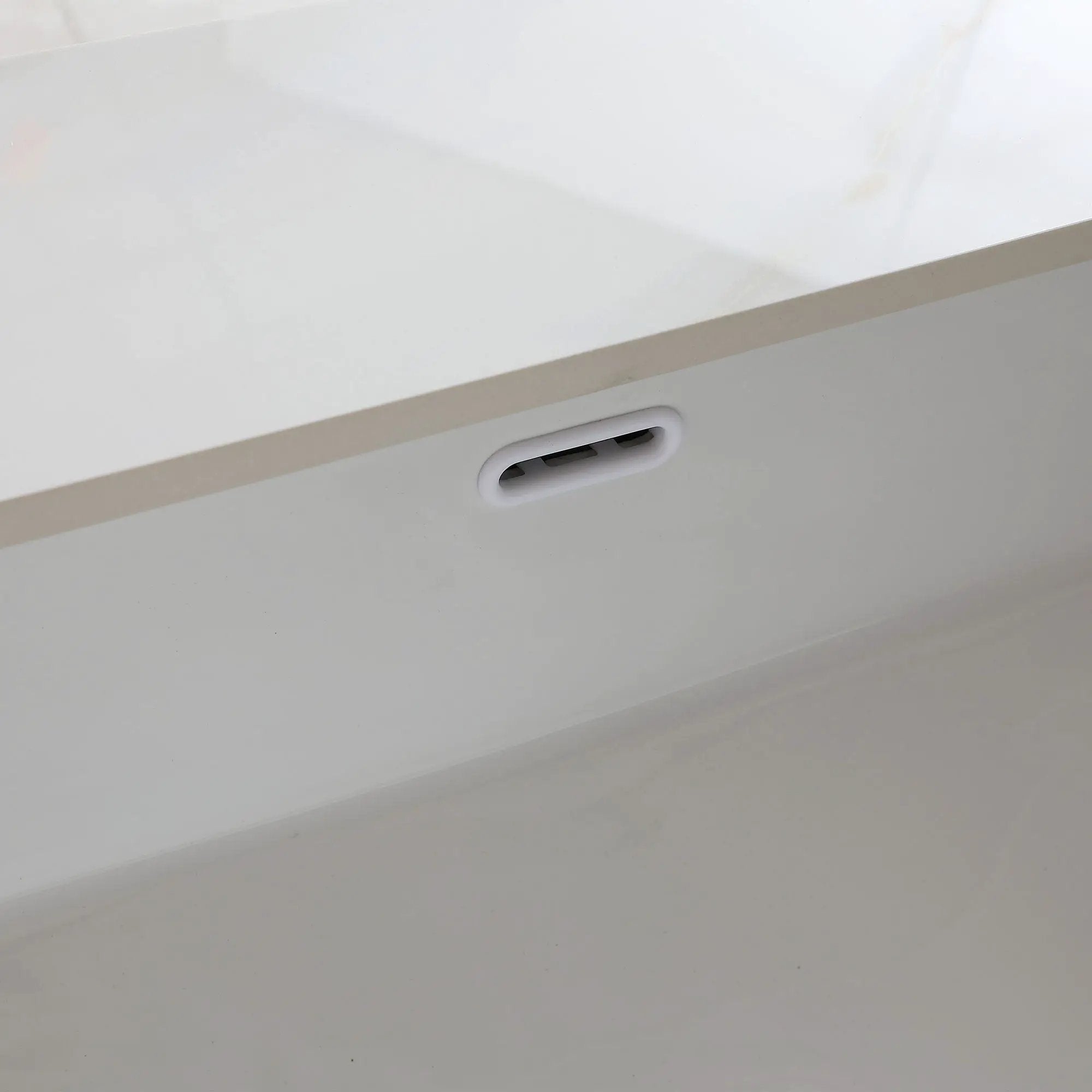 Vanity Top With Undermount Sink And Backsplash, Sintered Stone by HouseOfZazla