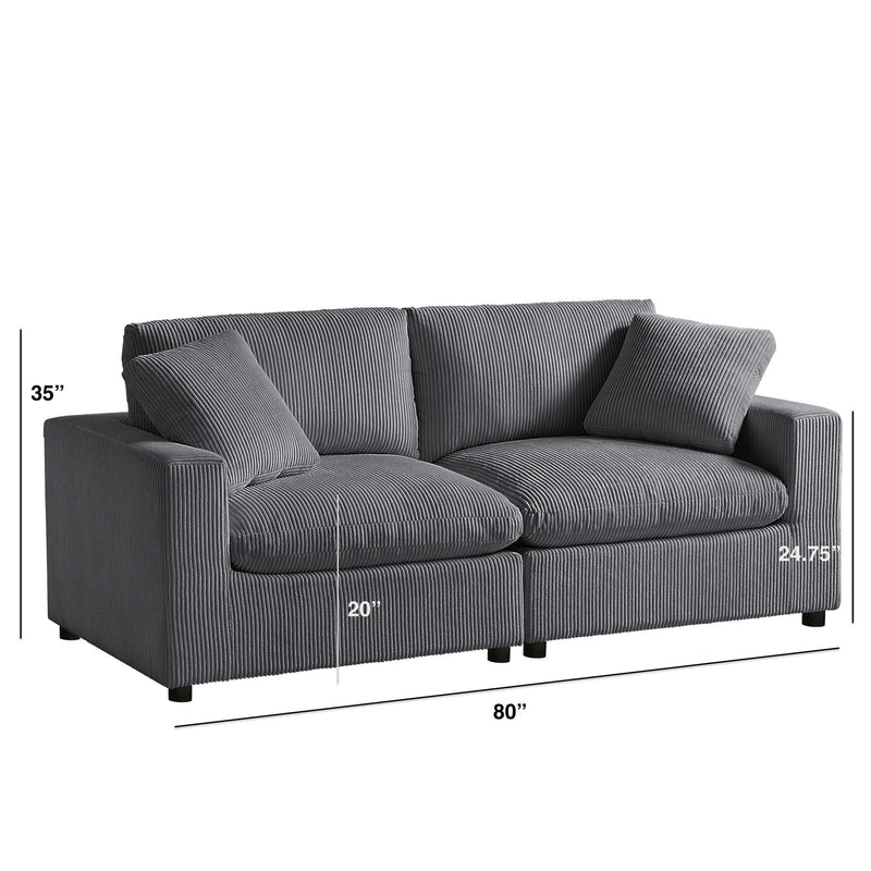 Chelsea - Modular 2 Piece Sofa by HouseOfZazla