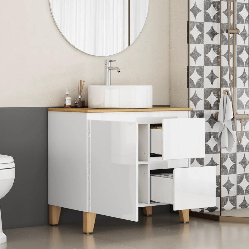 31.5-Inch Modern Bathroom Vanity with Sink Combo by HouseOfZazla
