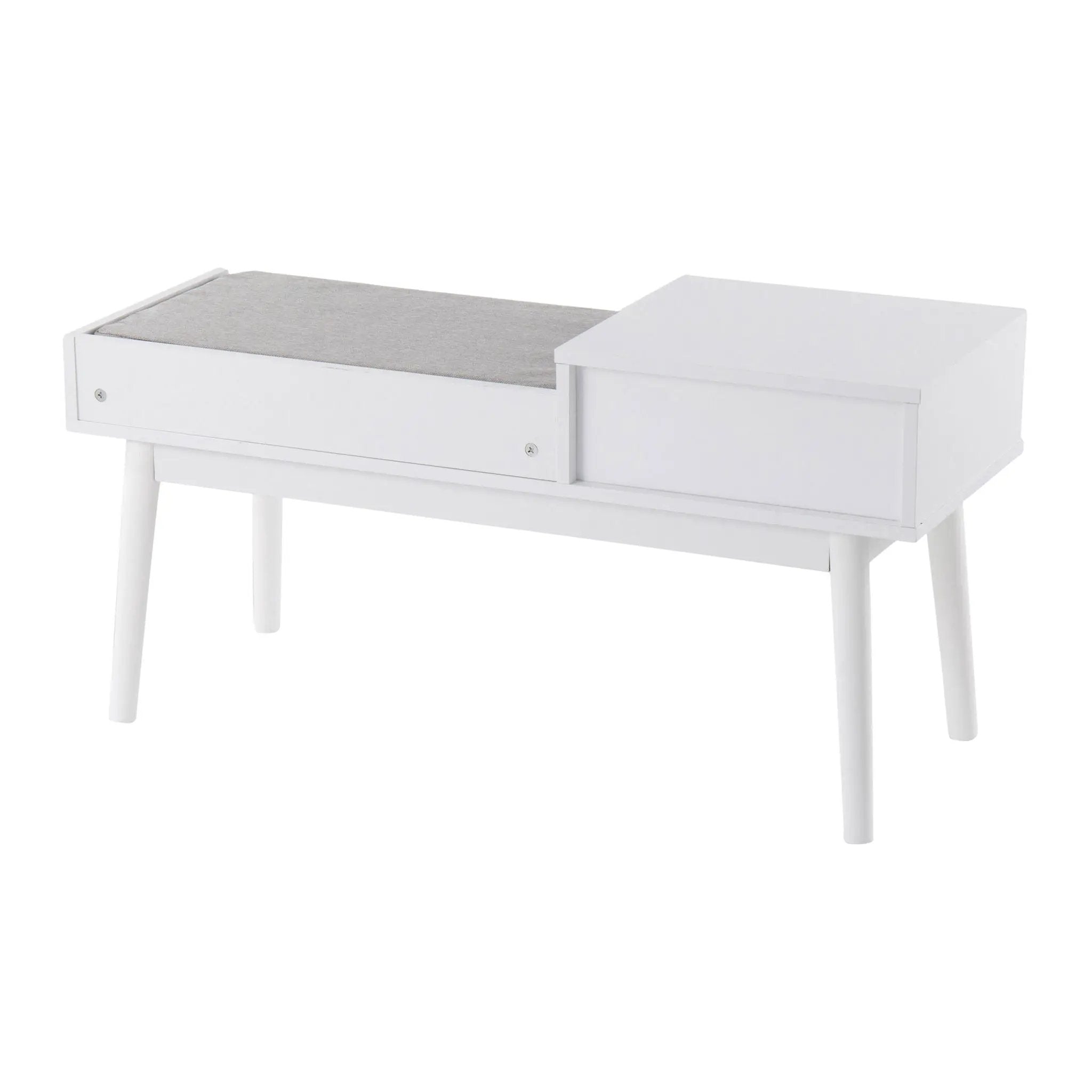 Telephone Contemporary Bench With Pull Out Drawer by Unique Piece Furniture