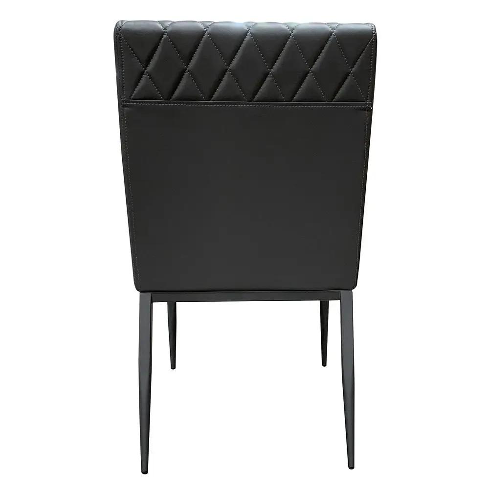 Cargo - Chair - Gray Synthetic Leather & Gunmetal by Unique Piece Furniture