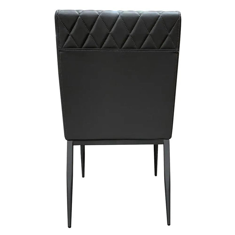 Cargo - Chair - Gray Synthetic Leather & Gunmetal by Unique Piece Furniture