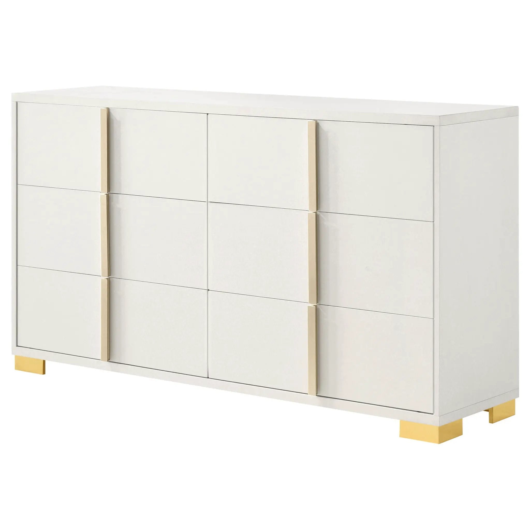 Marceline 6-drawer Dresser White by Unique Piece Furniture