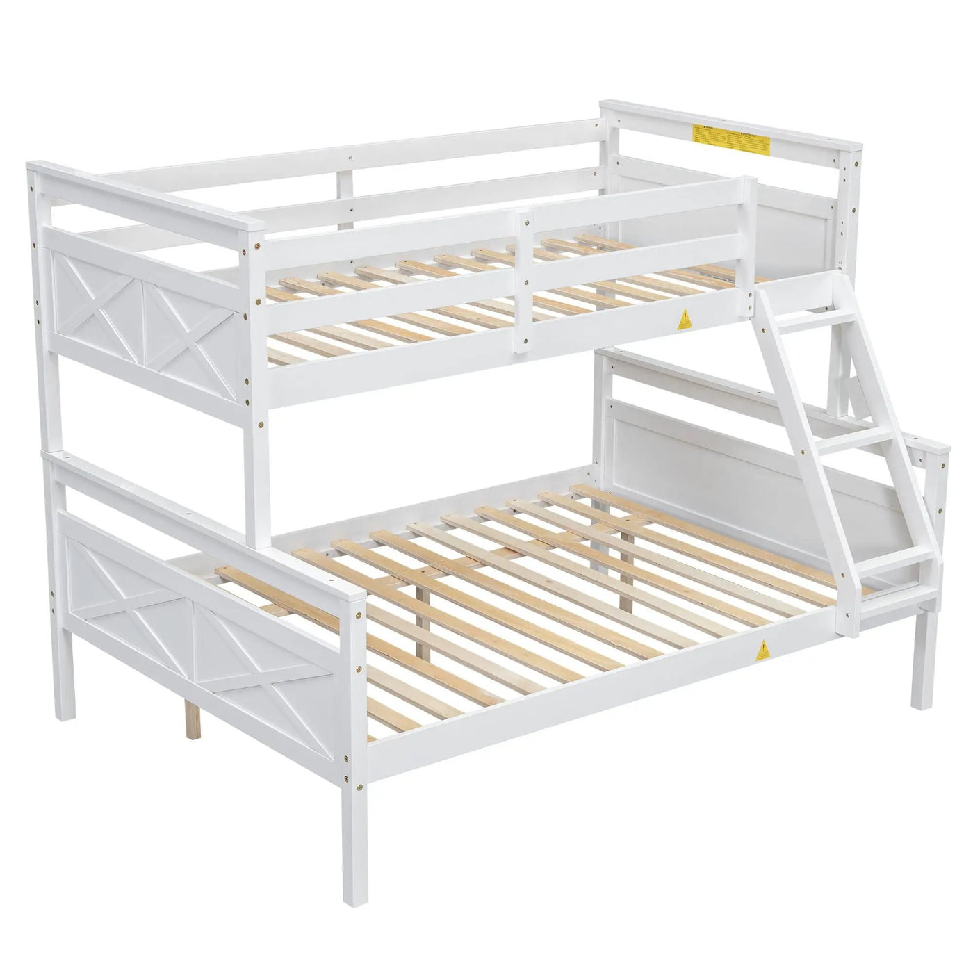 Bunk Bed With Ladder And Safety Guardrail by HouseOfZazla