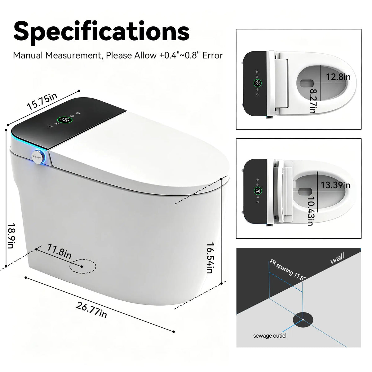 Smart Toilets with Heated Bidet Seat by HouseOfZazla