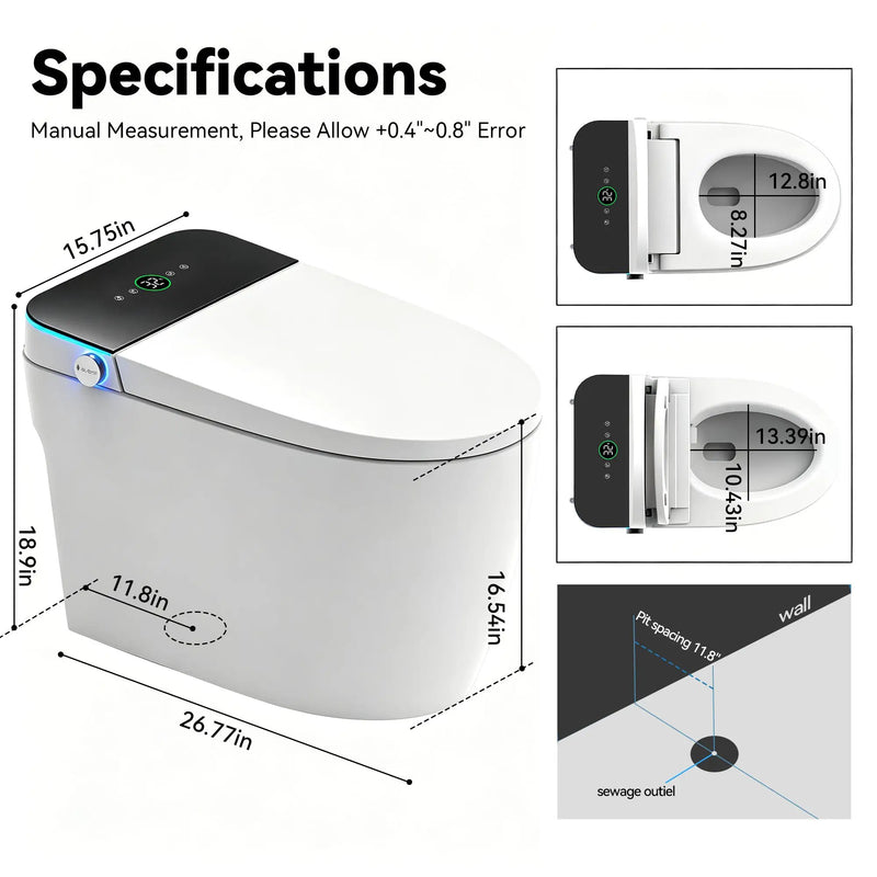 Smart Toilets with Heated Bidet Seat by HouseOfZazla