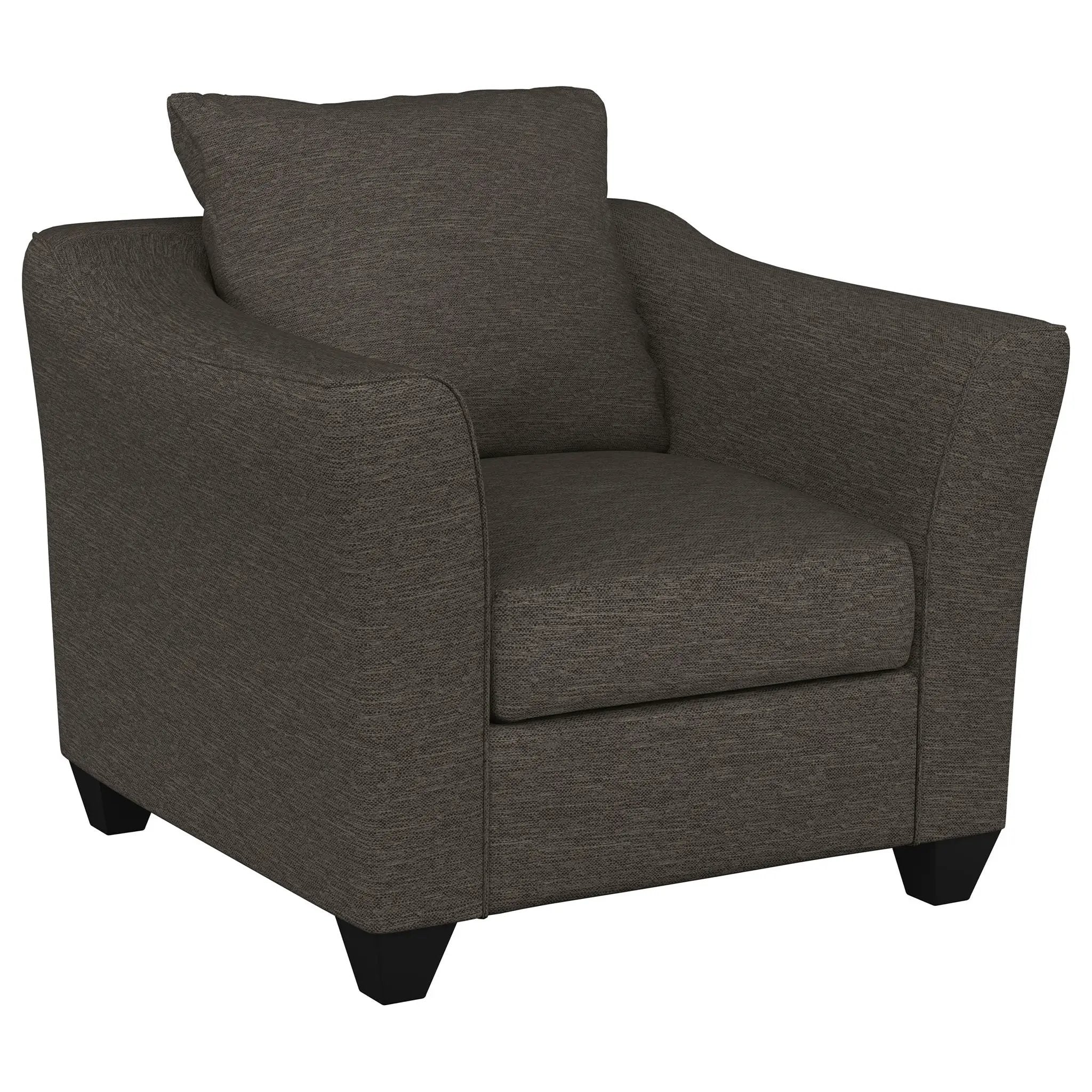 Paige - Flared Arm Chair - Charcoal Gray by HouseOfZazla