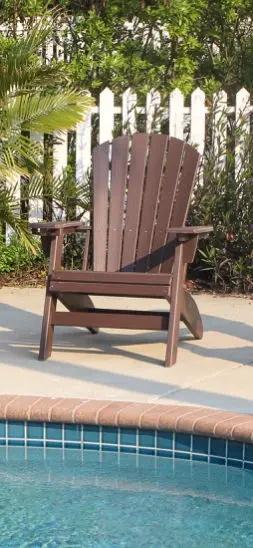 Adirondack Chair Sturdy HDPE Poly Lumber For Poolside, Patio, And Garden Relaxation by Unique Piece Furniture