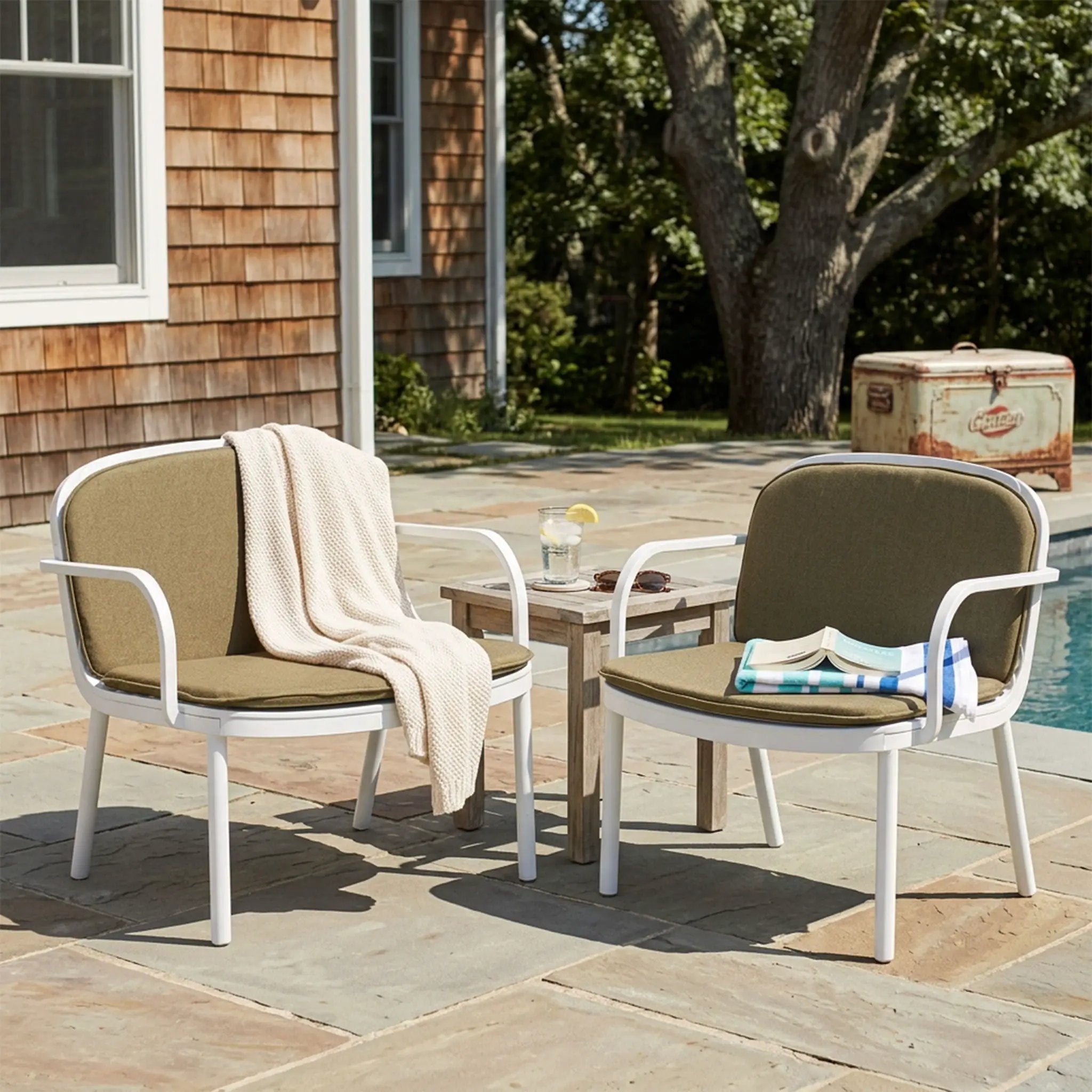 Luna Outdoor Club Chair Set of 2 by HouseOfZazla