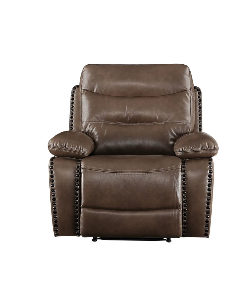 Aashi - Leather Gel Match Recliner Chair - Brown by Unique Piece Furniture