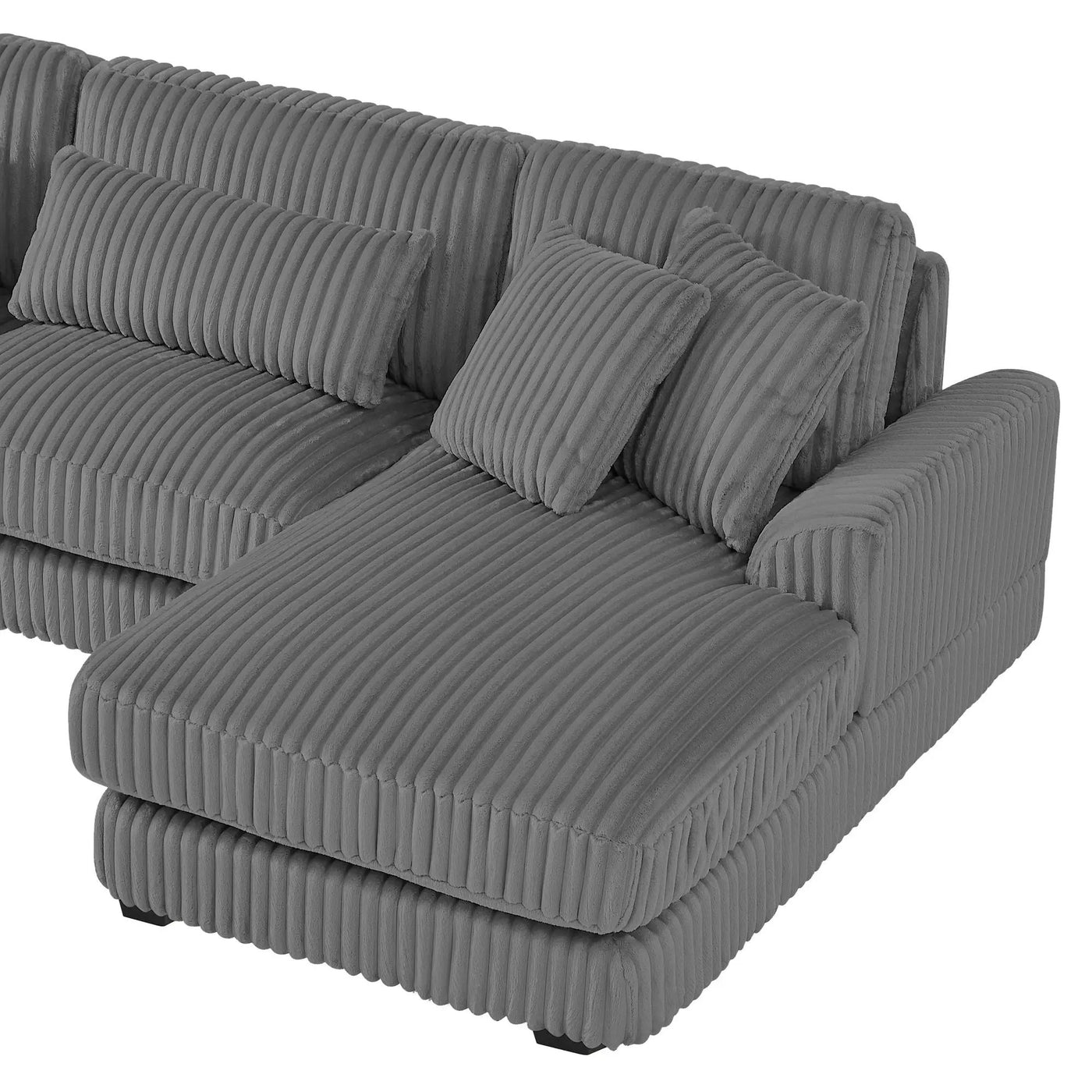 Oversized Sectional Sofa U - Shaped Sofa Couch Modern Sofa Upholstered In Soft With A Chaise Lounge For Living Room by HouseOfZazla