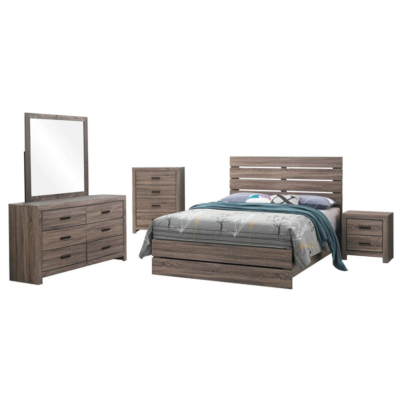 Brantford 5-piece Eastern King Bedroom Set Barrel Oak by Unique Piece Furniture