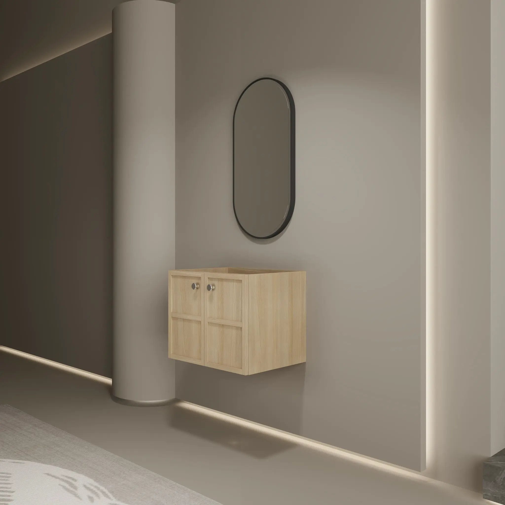 Modern Wall Mounted Bathroom Vanity With Soft Closing Doors by Unique Piece Furniture